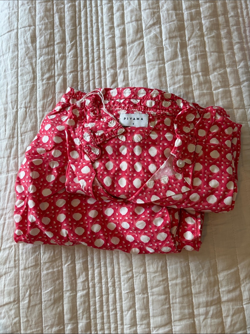 Women’s ' Pink Dot Print Cotton Pajama Set